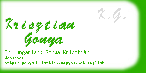 krisztian gonya business card